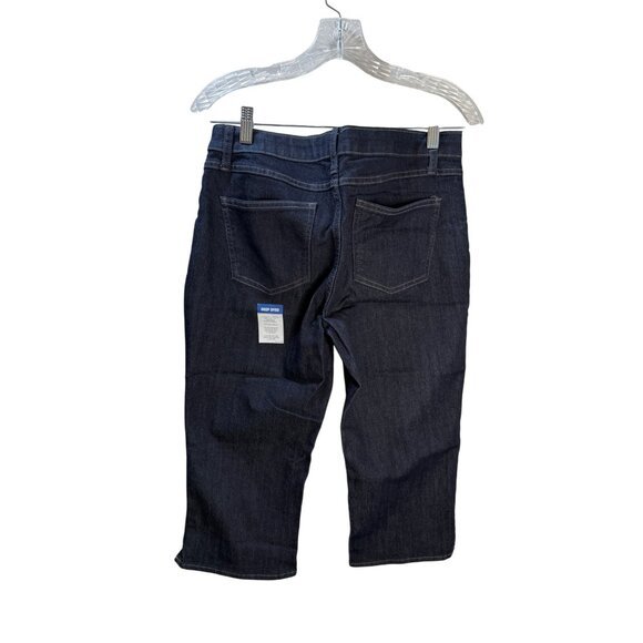 Riders By Lee Womens Mid Rise‎ Capri Jeans Dark Wash Stretch Denim Size 8M - Picture 9 of 14